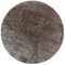 Carpettex Hochflor Teppich Wohnzimmer Einfarbig Design Runder Teppich Taupe 160 cm Rund - Shaggy Teppich Schlafzimmer Pflegeleicht Flauschiger Teppich Weich - Langflor Teppich Esszimmer Küchenteppich