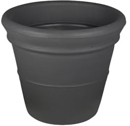 Design-Pflanztopf Lugano aus Kunststoff XL Blumentopf (Pflanztopf Farbe: Anthrazit; 40 cm)