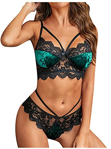 Sexy Body Dessous Sexy Spitze Spitze BH und Slip Set Offener Schritt Damen Dessous Set Damen Unterwäsche Sex Baby Dolls Negligees Babydoll Sexy