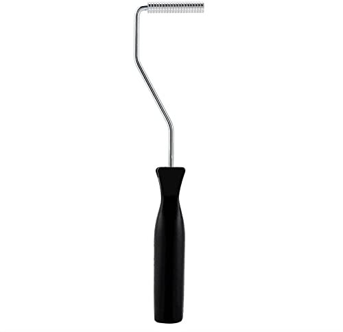 YUMILI Rodillo de fibra de vidrio - Rodillo de laminación de burbujas de aluminio Mango de ABS, Juego de rodillos de fibra de vidrio para trabajo de resina GRP FRP(10*50mm)