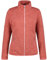 ICEPEAK Giacca in pile da donna Anahola senza cappuccio, colore: rosso, taglia: M