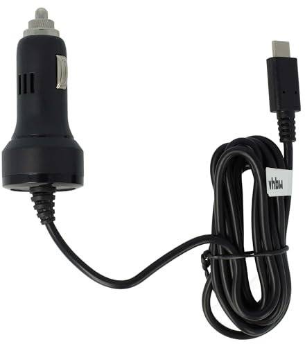 vhbw Autoladekabel USB C 12V Zigarettenanzünder Adapter 2,4 A kompatibel mit Ulefone Future, Power 3, Armor 2 Schwarz 150 cm