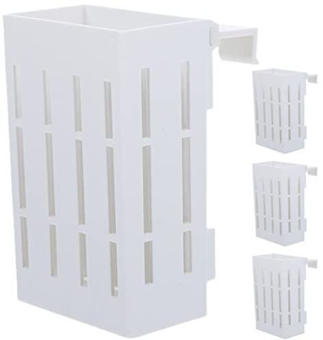 ULTECHNOVO 4 Stücke Aquarium Pflanzenhalter Pflanzgefäß Wasserpflanzenhalter mit Haken Wasserpflanzen Töpfe Pflanzkorb Pflanzenzucht Zubehör Landschaft Dekoration Deko Aquarium Pflanzenzucht