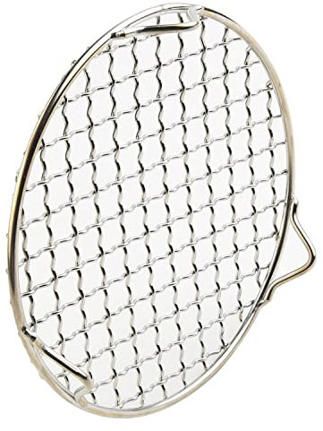 HOHOVYVY Rejilla de enfriamiento redonda, de acero inoxidable, rejilla de enfriamiento para tartas, reutilizable, para hornear, asar, enfriar, diámetro de 24 cm, saludable y duradera, inoxidable y
