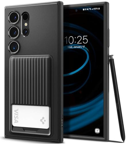 Spigen Galaxy S24 Ultra Hülle Liquid Slot Matte Black - ACS07310