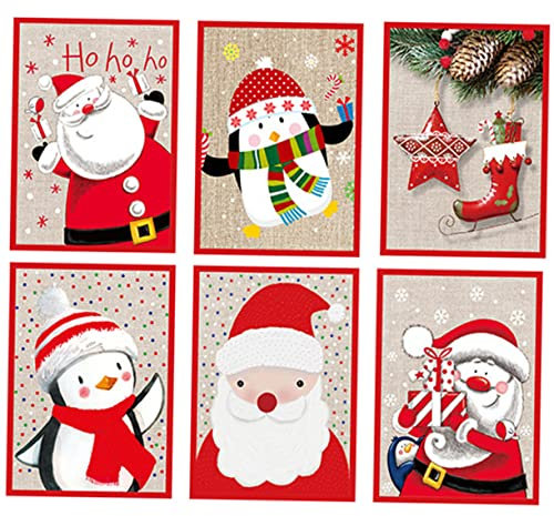 STOBOK 24 Stk Grußkarte Frohe Weihnachtskarten Geschenkgutscheine Segnen Neujahrs-anmerkungskarten Weihnachtssegen Karten Dankeskarten 2023 Papierstau 3d Musikkarte Weihnachten