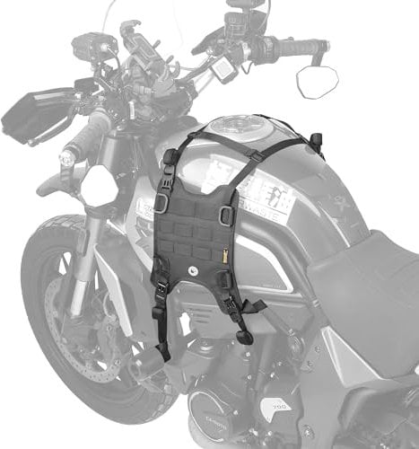 Rhinowalk Motorrad Tank/Sattel Trägersystem Mount Base für Tanktasche/Tankrucksack/Satteltasche/Sitztasche/Walkie Talkie Satteltaschenhalter Motorrad Zubehör