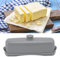 Gigicial Luftdichte Butterdose Mit Deckel Für Arbeitsplatte Und Kühlschrank, Schwarze Butterdose Für Kühlschrank, Camping Oder Reisen, Spülmaschinen- Und Gefriergeeignet(grau)