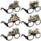 6 Stück geburtstagsparty brillen Happy Birthday 60th Partybrille 3D Happy Birthday Party Paper Eyeglasses,Glitter Papier 3D Party Brille für Frau Mann 50. Geburtstag Party Dekoration Geburtstags