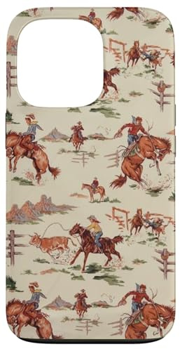 Boho Western Cowboy Cowgirl Aesthetic Cow Case for iPhone 13 Pro