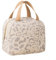 Elegante bolsa de almuerzo aislada para mujer, ideal para el trabajo, oficina, picnics y viajes (beige)