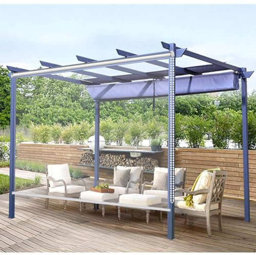 Heavy Duty Waterproof Outdoor Clear Roller Blinds for Garden Pergola Patio 35.4x110.2in