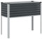 Generisch 4008972 Pot de fleurs en acier anthracite 100 x 41 x 90 cm