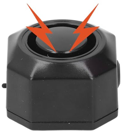 Wireless Bike Alarm with Remote, Security Vibration Motion Sensor Alarm, 110-115dB, 6 Alarm Sounds, IP65, Rechargeable Bike Anti Theft Alarm for Electric Bikes