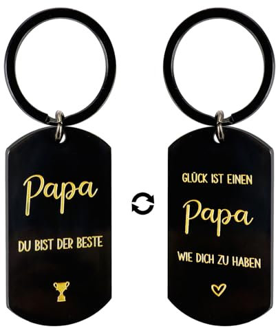 MEJOSER Papa Geschenk Schlüsselanhänger Vatertag Bester Papa der Welt Geschenke für Papa Geburtstag Vatertag Weihnachten Vater Männer Geburtstagsgeschenk Vatertagsgeschenk