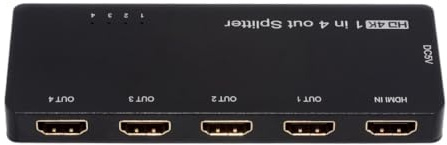 NFHK HUB HDMI Splitter 4K 60hz Ultra-HD Konverter Kompatibel 2,0 Schalter 1-IN-4-OUT 18Gbps UHD Hub Unterstützung HDCP SST Erweitert