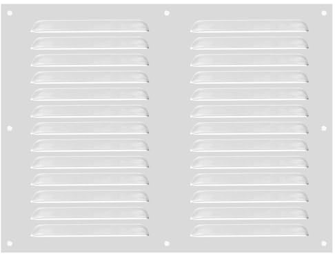 PATIKIL Rejilla De Ventilación De Aluminio 12x16 Pulgadas Plateado | Cubierta De Aire Con Malla Integrada, Para HVAC Hogar Cocina Chimenea Baño Pared O Techo