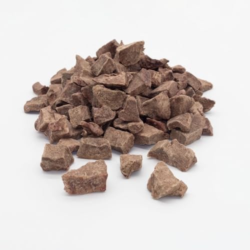 Rinderherz - Pour chiens et chats - 100 % pure viande musculaire - Nourriture barf - Riche en protéines - Sans additifs (50 g)