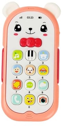 Early Education Gadget - Wireless Smartphone for | Multi-Color Backlit Display with Alphabet Voice Responses & Volume Control Switch for Counting, Naming, Singing and Memory Training