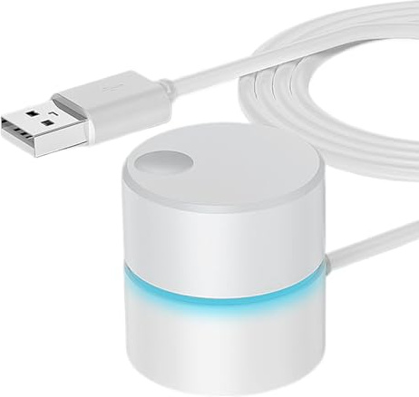 Computer Volume Control Knob, 3.5x3.5x3.8cm ABS Precise Adjustment Button with Extended Cable, Audio Controller for PC Desktop, Music, Office
