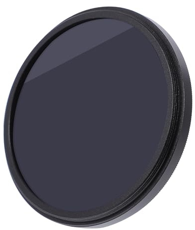 55mm Verstellbarer Neutraldichtefilter aus Aluminium für Kameraobjektive | Abnehmbar und Tragbar, Leicht Zerlegbar, Schwarz, für Wasserfälle und Dynamische Szenen