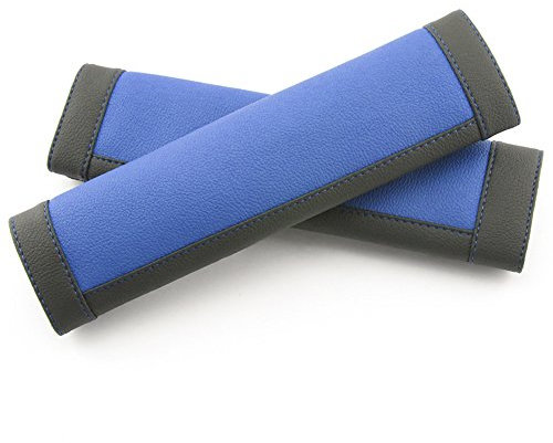 COFIT Gurtpolster Auto für Kinder Erwachsene, Sicherheitsgurt Polster Mikrofaser Leder, Anschnallgurt Schutz Weich, Autogurt Hals Gurtschutz LKW SUV Wohnwagen Zubehör Innenraum, 2 Stück, Blau