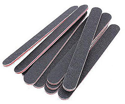 Artlalic 10PCS unghie limetta doppio 100 180 Grit lavabile per manicure pedicure unghie