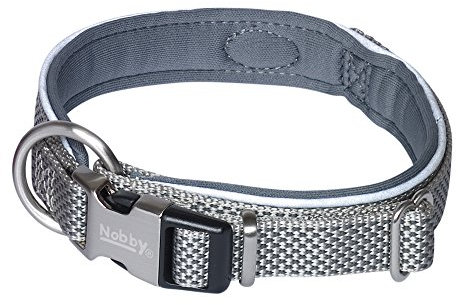 Nobby Halsband Classic Preno Royal, grau L: 38-47 cm, B: 20/25 mm, 1 Stück