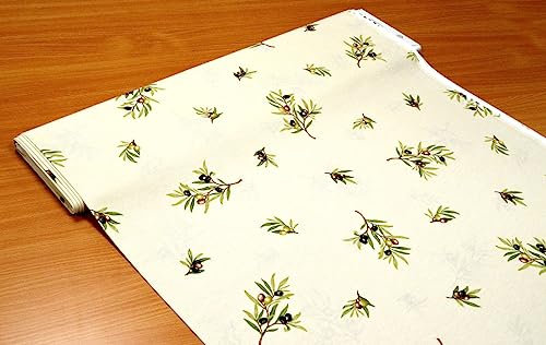 Plauener Spitzenkollektion Dekostoff Olive Meterware 140 breit