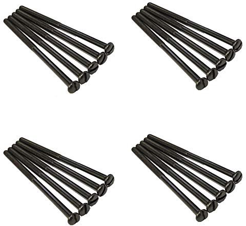 Black Nickel Long Electrical Socket Switch Screws (20, 75mm)