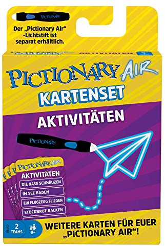 Mattel Games GYP07 - Pictionary Air Erweiterungskartenset Aktivitäten, Zeichenspiel für die ganze Familie, ab 8 Jahren