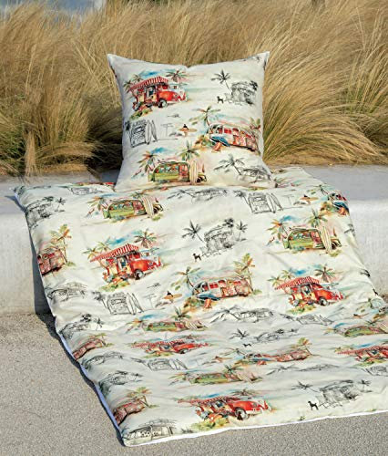 Janine Mako-Satin Bettwäsche modern Art 42075-09 Multicolor