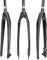 QHY Forcella Anteriore for Bicicletta 26/27.5/29 Rigido Forcelle Fibra di Carbonio Piena Leggera Forcella Bici MTB Disco/V-Brake 1-1/2 (Color : Black, Size : 29inch)