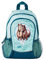 Ragusa-Trade Pferde Rucksack Mädchen Kinder Kindergartenrucksack Pferd mit Hauptfach, Nebenfach und Getränkenetz - 5 Liter - 35 x 27 x 15 cm, türkis
