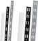 ib style® 2 Stück Wandschienen | Regalschiene Raster 50mm | 1-reihig | weiß | 150cm