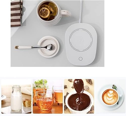 SLS SHOP Scalda Bevande ,Tappetino Riscaldatore Per Caffè Per Ufficio, Tazza Riscaldata Per L'Ufficio a Casa