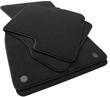 tuning-art 5J-234 Luxus Fußmatten passend für Mercedes GLC X253 2015-2022, Naht:Schwarz