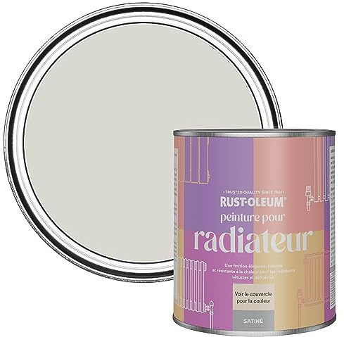 Rust-Oleum Grey Heat Resistant Radiator Paint in Satin Finish - Bare Birch 750ml