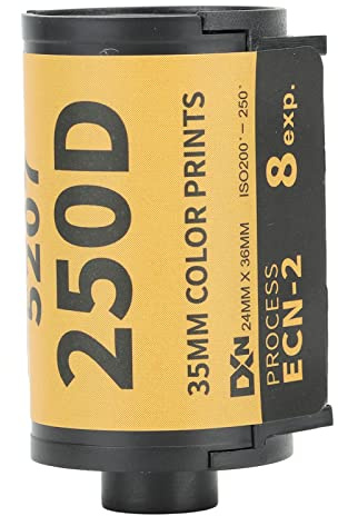 35mm Color Print Film Roll Simple Practice Film for 135 Camera Waterproof Machine Ecn2 Develop Color (8 Sheet)