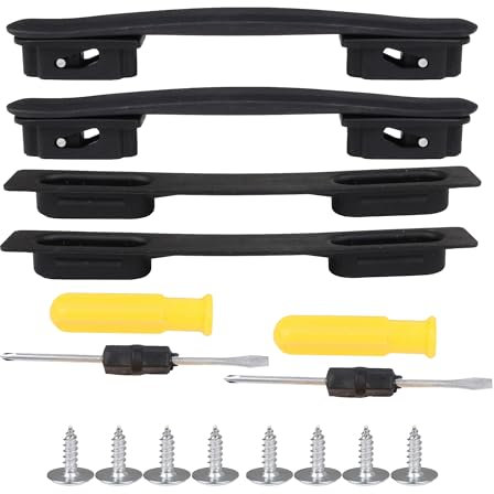 BQLZR Flexibler Gurt schwarz B116 Koffer Gepäck Ersatzgriff 215mm 2 Stück