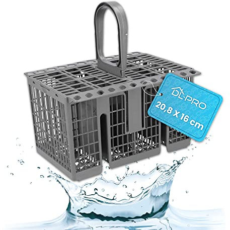 DL-pro Besteckkorb Spülmaschine Universal [20,8x16cm] passend für viele gängigen Spülmaschinen - Sauberes Besteck - Stressfrei & organisiert - Spülmaschinenkorb - Geschirrkorb Spülmaschine