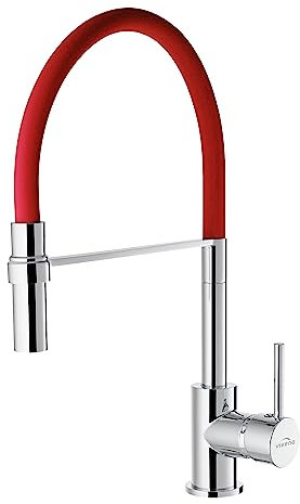 KOLMAN Wasserhahn Küche Spültischarmatur Rot KAMELEON Küchenmischer Küchenhahn