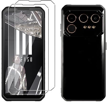 LYZXMY Hülle für IIIF150 Raptor(2023)(6.8) Schwarz Handyhülle +2 Stück Gehärtetes Glas Schutzfolie, Case Weich Silikon TPU Schutzhülle Cover 9H Härte HD Gehärtetes Glasfolie Glas