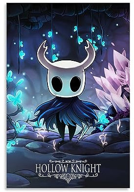 ELedvb Hollow Knight Game Poster, Leinwand-Poster, dekoratives Gemälde, Leinwand-Wandposter und Kunstdruck, modernes Familienschlafzimmer-Dekor-Poster, 20 x 30 cm