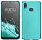 kwmobile Case kompatibel mit Huawei P20 Lite Hülle - Schutzhülle aus Silikon metallisch schimmernd - Handyhülle Metallic Mintgrün