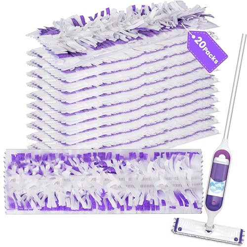 Disposable Mopping Pad Refills for PowerMop Multi-Surface Mopping Pad Refills for Floor Cleaning, 20 Count