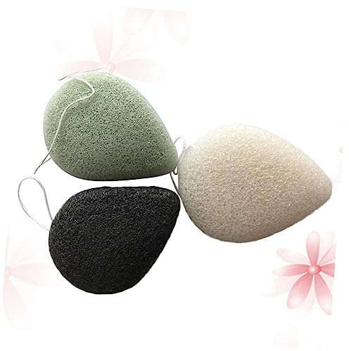 Angoily 3St auto diffusor flasche Dappenschale für Acrylnägel Holzkohle- -Schwamm Bräunungsperlen für das Gesicht Konjak-Gesichtsschwämme Makeup entferner einstellen Gesichtswäsche