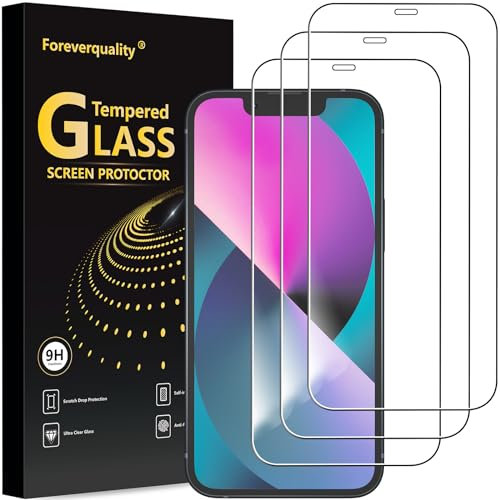 Foreverquality For iPhone 13 Mini 5.4 inch 3 Pack HD Clear Screen Protector Guard Tempered Glass