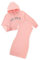 ESHOO Tenue 2 pièces pour filles - Pull à capuche - Haut caraco - Robe moulante et sweat à capuche - Pour l'automne et l'hiver, rose, 11-12 ans