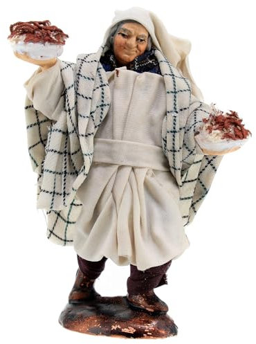 Alter neapolitanischer Kellner für Weihnachtskrippe, 12 cm